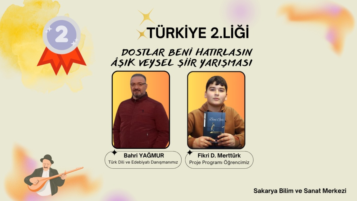 Âşık Veysel Şiir Yarışması'nda Türkiye İkinciliği kazandık